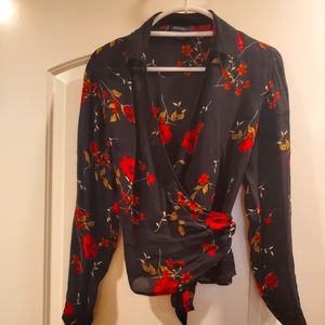 Ann Taylor Silk Floral Blouse